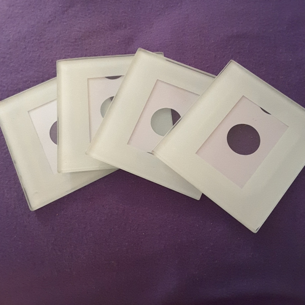 Glass Photo Coasters (Set of 4)